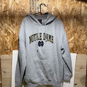 Vintage Notre dame embroidered Genuine Stuff Hoodie